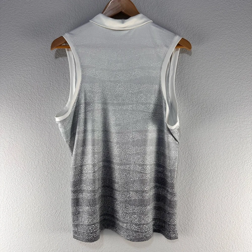 Nike‎ Precision Golf Zebra Fade Sleeveless Polo Sz XL